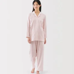 Women's Side Seamless Double Gauze Pajamas