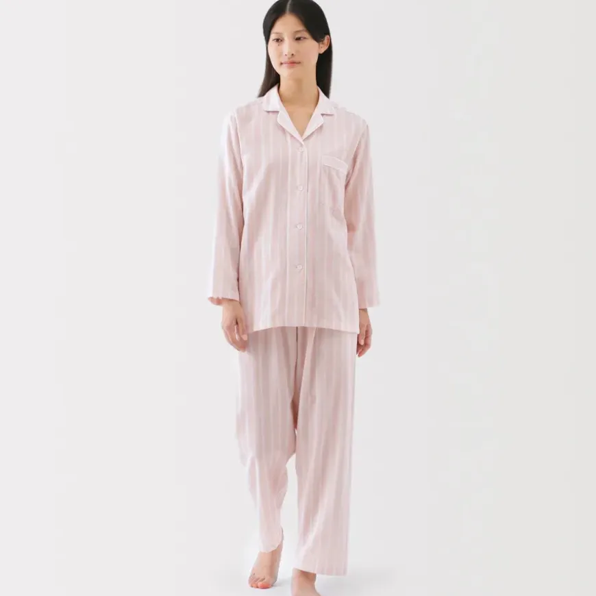 Women's Side Seamless Double Gauze Pajamas