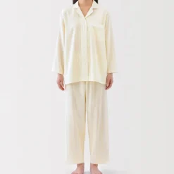 Women's Side Seamless Double Gauze Pajamas