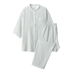 Women's Side Seamless Lightweight Gauze 3/4 Sleeve Pajamas