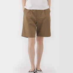 Women's Slub Yarn Chino Darted Shorts