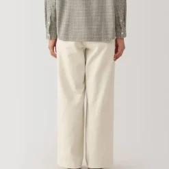 Women's Slub Yarn Chino Darted Wide Pants