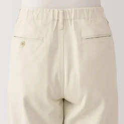 Women's Slub Yarn Chino Darted Wide Pants