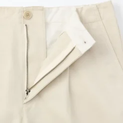 Women's Slub Yarn Chino Darted Wide Pants