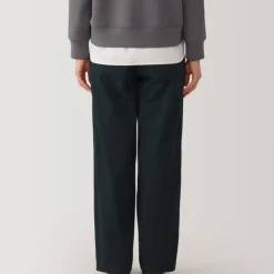 Women's Slub Yarn Chino Darted Wide Pants