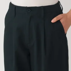 Women's Slub Yarn Chino Darted Wide Pants