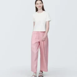 Women's Slub Yarn Crop Short-Sleeve T-Shirt
