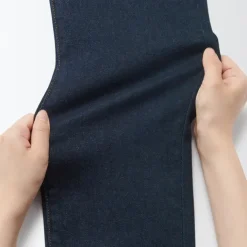 Women's Stretch Denim Slim Pants Dark Navy (L 30inch / 75cm)