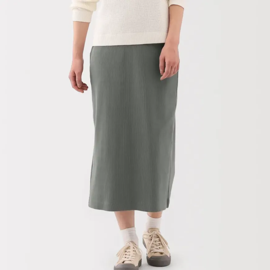 Women's Stretch Ribbed Skirt