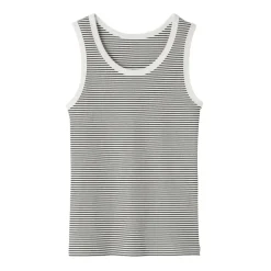 Women's Stretch Ribbed Striped Tank Top