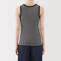 Women's Stretch Ribbed Striped Tank Top