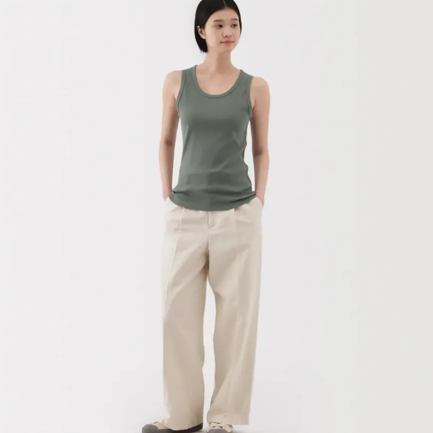 Women's Stretch Ribbed Tank Top
