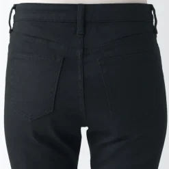 Women's Super Stretch Denim Skinny Pants Black (L 30inch / 75cm)