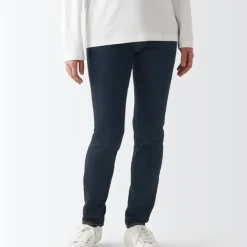 Women's Super Stretch Denim Skinny Pants Dark Navy (L 30inch / 75cm)
