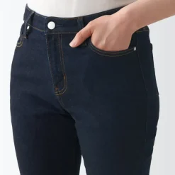 Women's Super Stretch Denim Skinny Pants Dark Navy (L 30inch / 75cm)