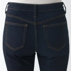 Women's Super Stretch Denim Skinny Pants Dark Navy (L 30inch / 75cm)