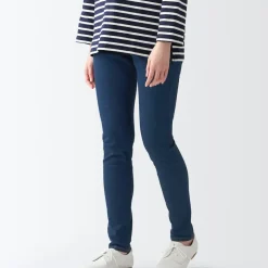 Women's Super Stretch Denim Skinny Pants Blue (L 30inch / 75cm)