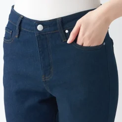 Women's Super Stretch Denim Skinny Pants Blue (L 30inch / 75cm)