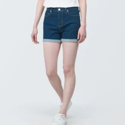 Women's Super Stretchy Denim Shorts Blue