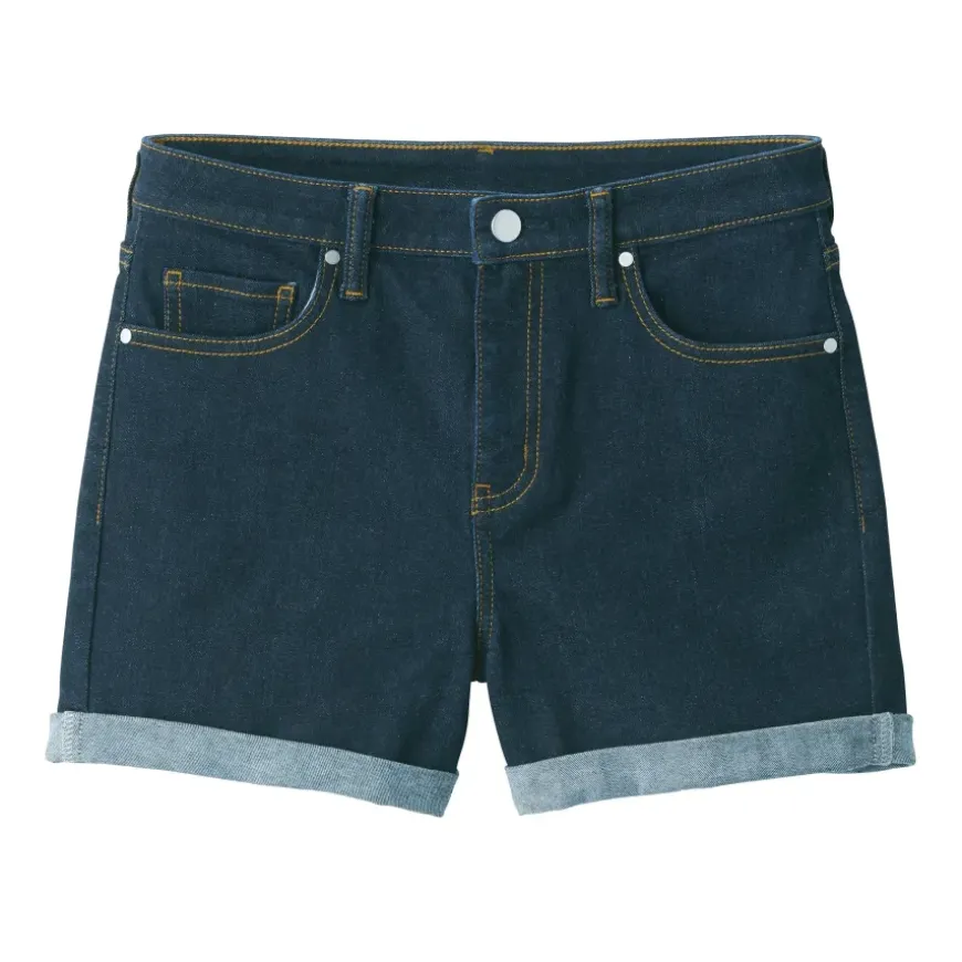Women's Super Stretchy Denim Shorts Dark Navy