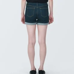 Women's Super Stretchy Denim Shorts Dark Navy