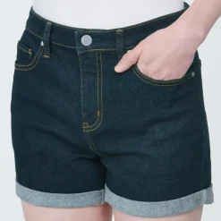 Women's Super Stretchy Denim Shorts Dark Navy
