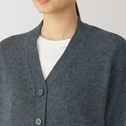 Women's Washable Mid-Gauge V-Neck Cardigan