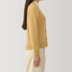Women's Washable Mid-Gauge V-Neck Cardigan