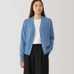 Women's Washable Mid-Gauge V-Neck Cardigan
