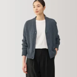 Women's Washable Mid-Gauge V-Neck Cardigan