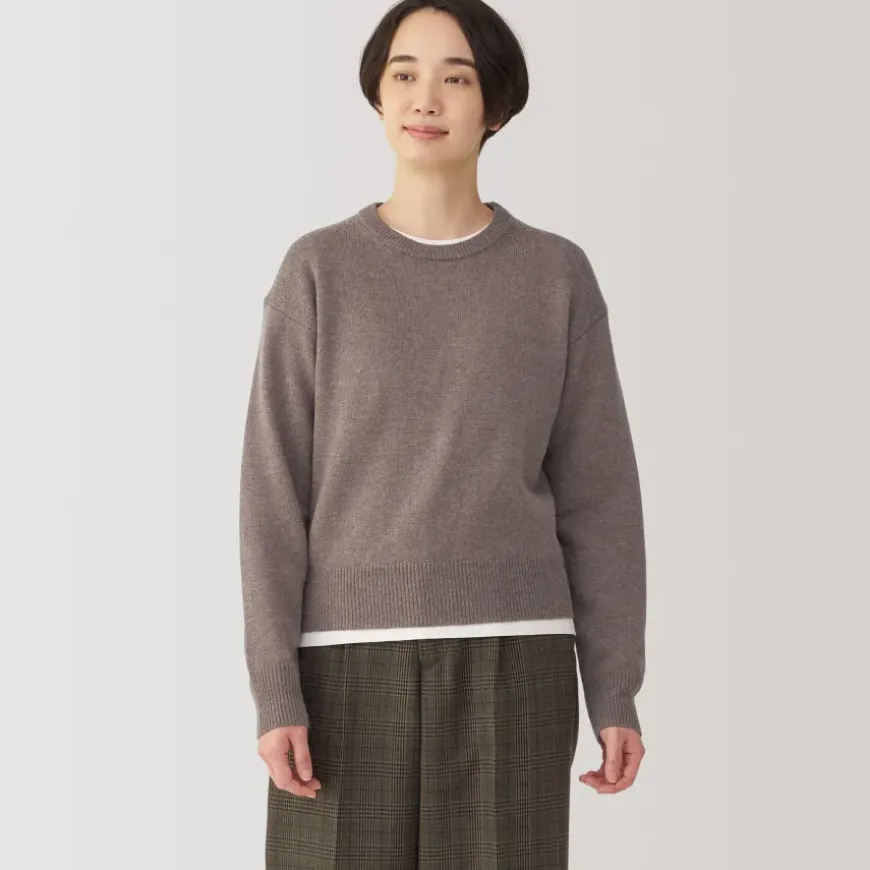 Women's Washable Mid-Gauge Crew Neck Sweater