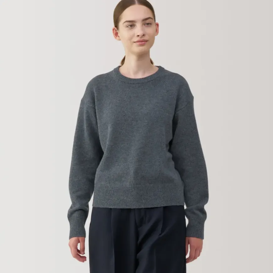 Women's Washable Mid-Gauge Crew Neck Sweater