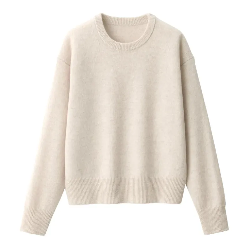 Women's Washable Mid-Gauge Crew Neck Sweater
