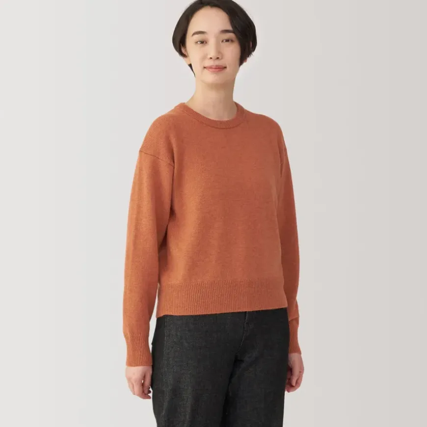 Women's Washable Mid-Gauge Crew Neck Sweater