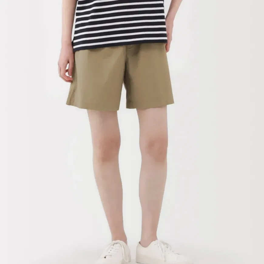 Women's Washed Broadcloth Shorts