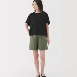 Women's Washed Broadcloth Shorts