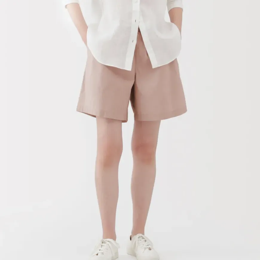 Women's Washed Broadcloth Shorts