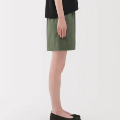 Women's Washed Broadcloth Shorts