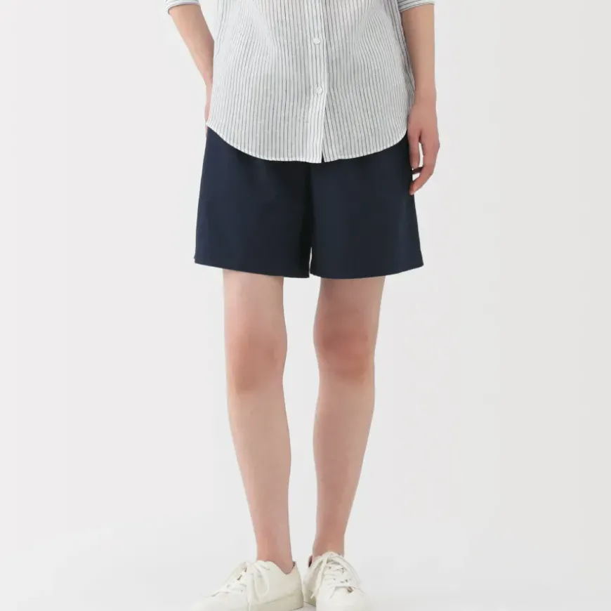 Women's Washed Broadcloth Shorts
