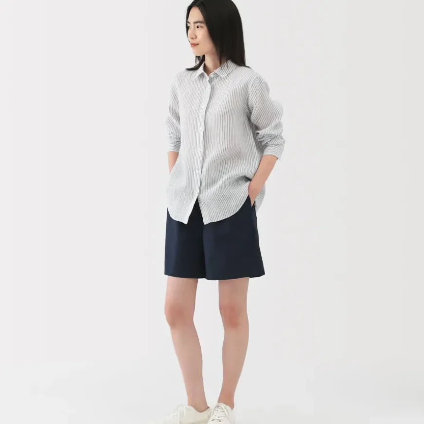 Women's Washed Broadcloth Shorts