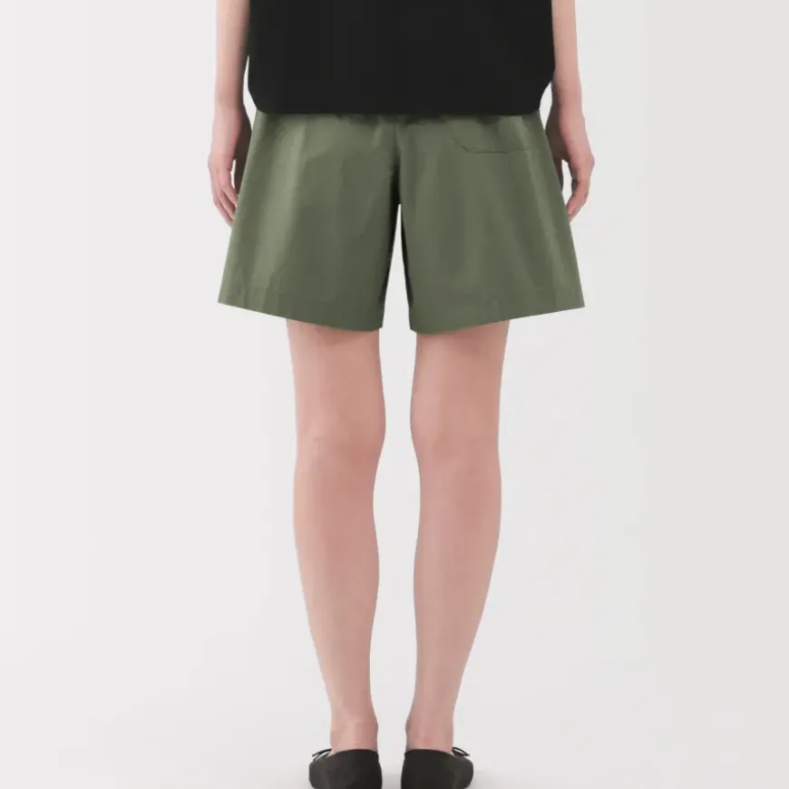 Women's Washed Broadcloth Shorts