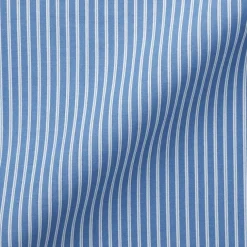 Women's Washed Broadcloth Regular Collar Long Sleeve Striped Shirt
