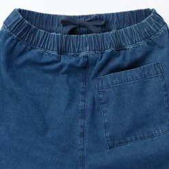 Women's Washed Denim Easy Tapered Pants
