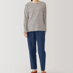 Women's Washed Denim Easy Tapered Pants