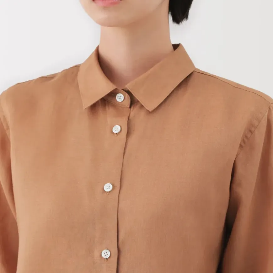 Women's Washed Linen Shirt