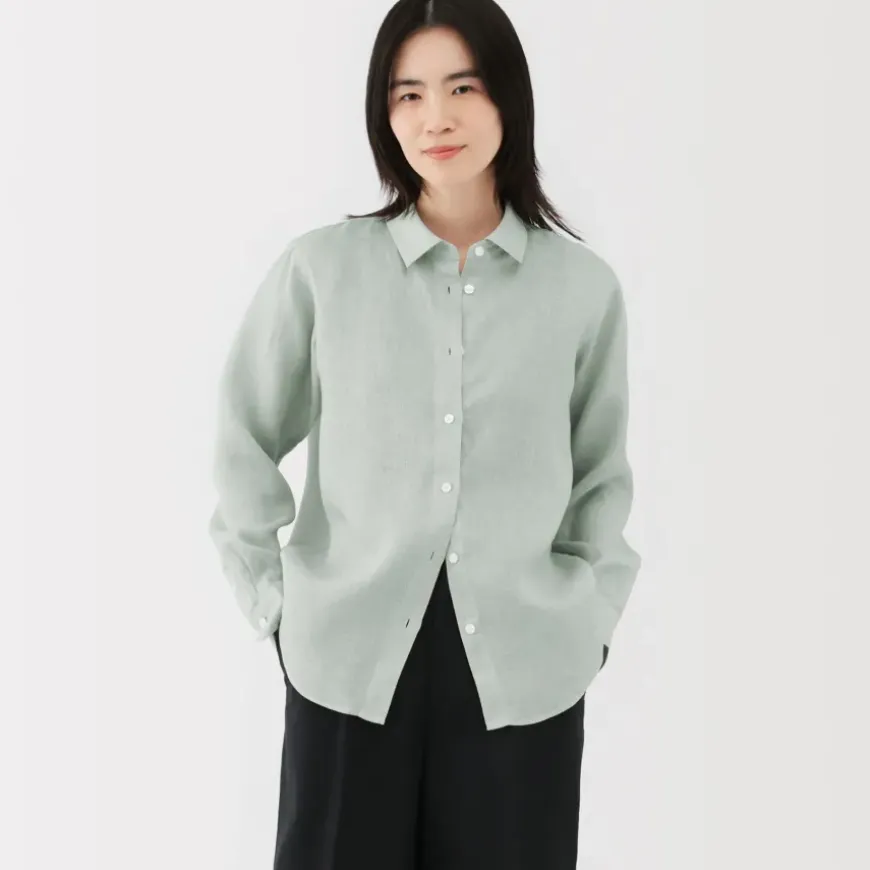 Women's Washed Linen Shirt