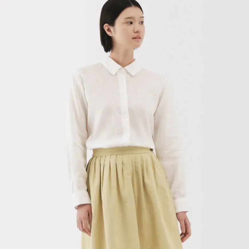 Women's Washed Linen Shirt