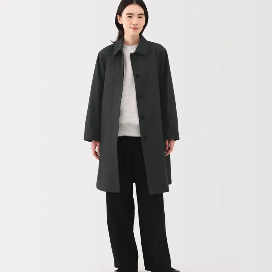 Women's Water Repellent Stand Fall Collar Coat