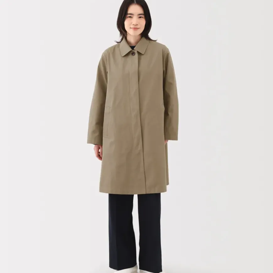 Women's Water Repellent Stand Fall Collar Coat