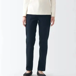 Women's 4-Way Stretch Chino Slim Tapered Pants (L 32inch / 80cm)